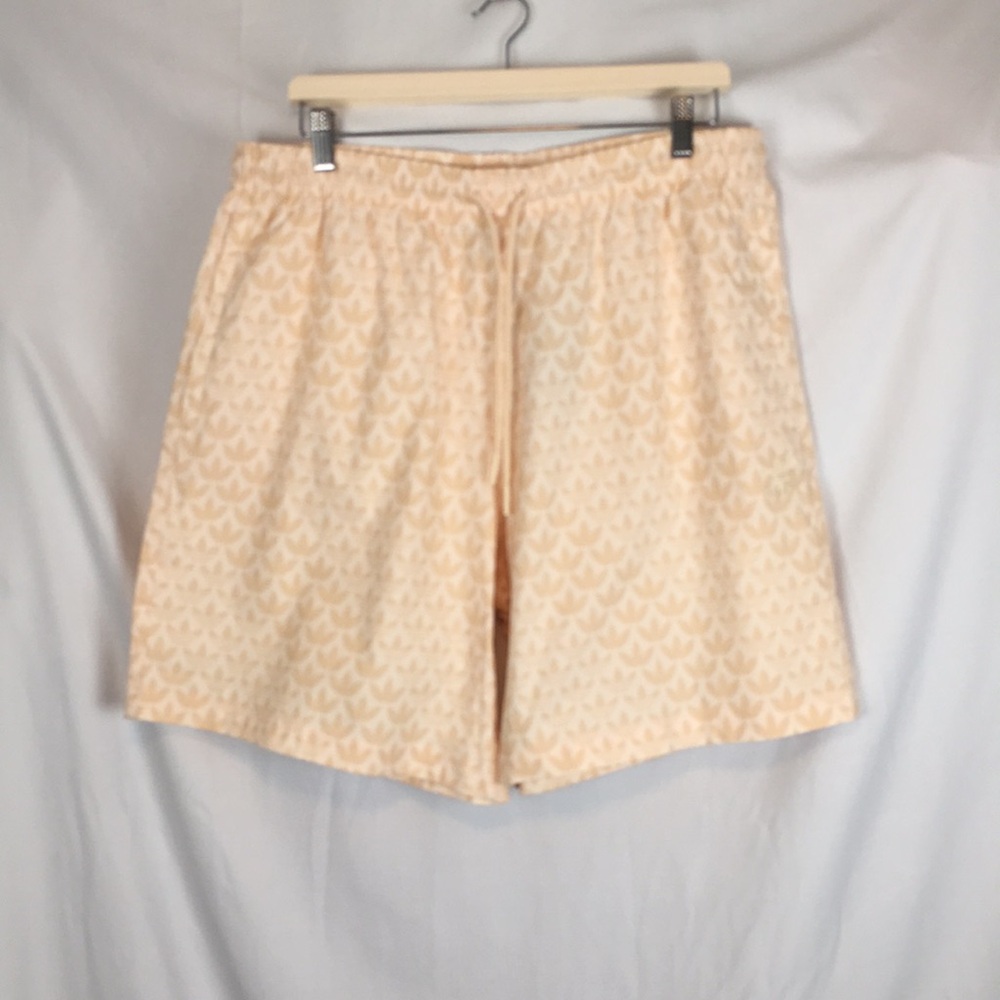 Men's Adidas Originals Logo Graphics Monogram All Over Print Shorts Size XL NWT